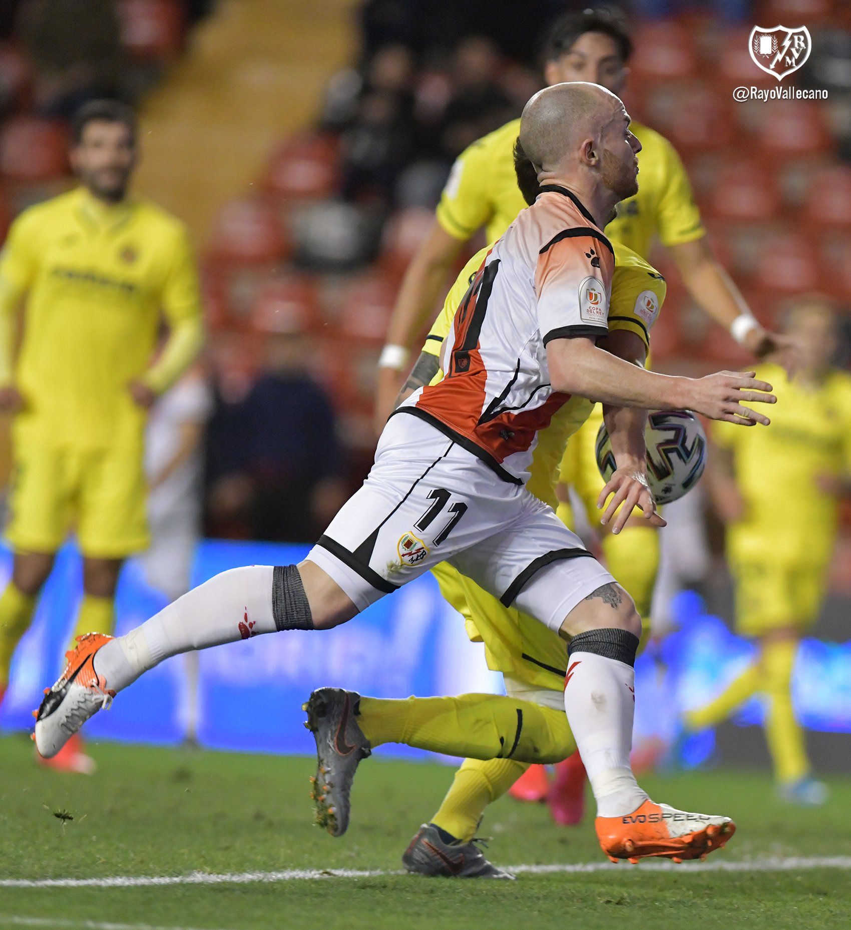  Isi Palazón, en el Rayo Vallecano-Villarreal de octacvos de final de Copa del Rey.