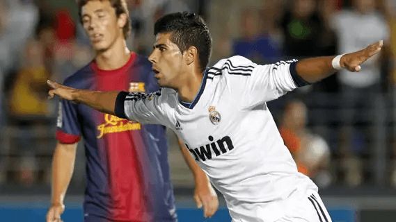 Juanfran Moreno en su etapa en el Real Madrid