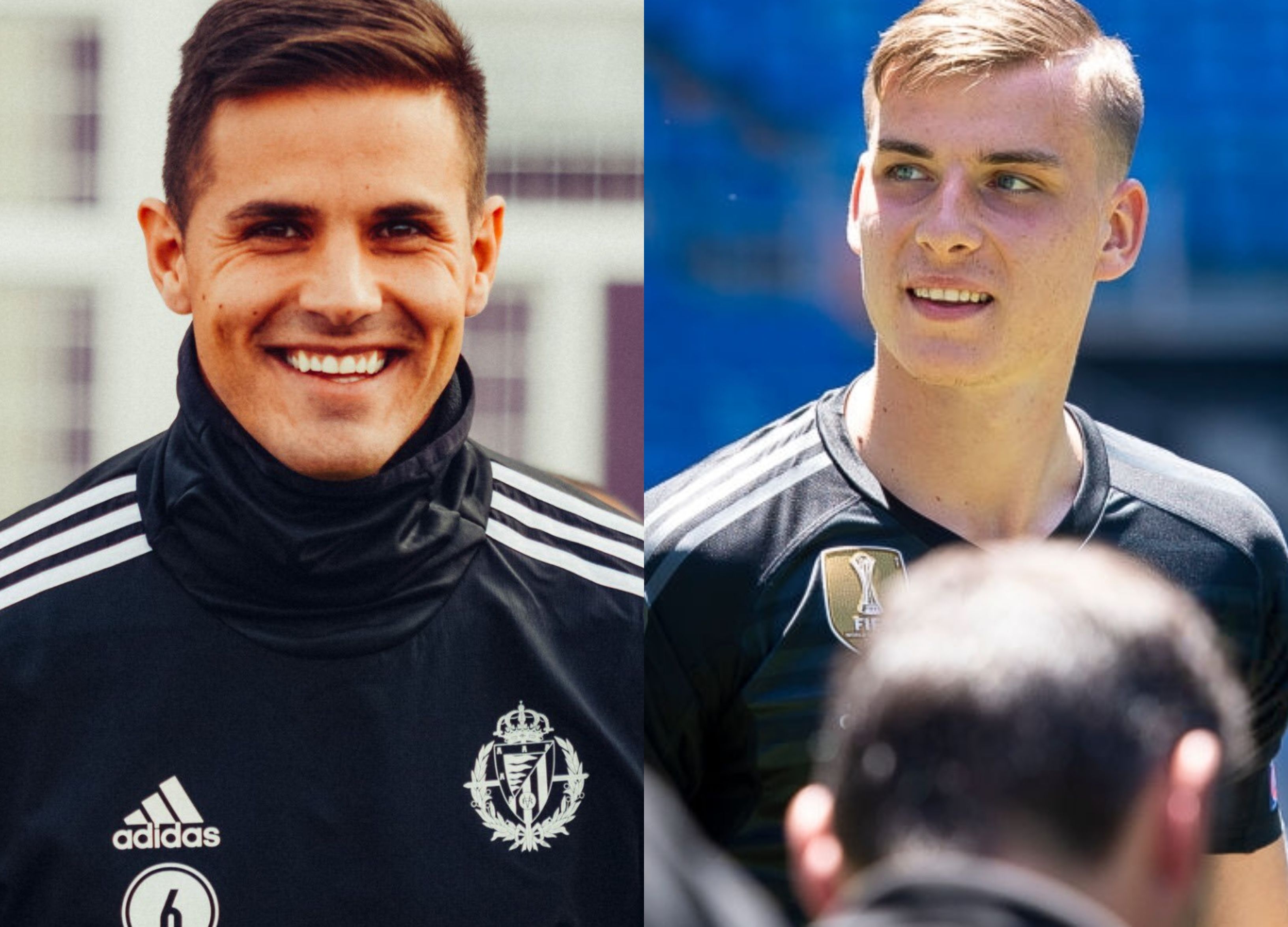  Luismi y Lunin, nuevos jugadores del Real Oviedo.