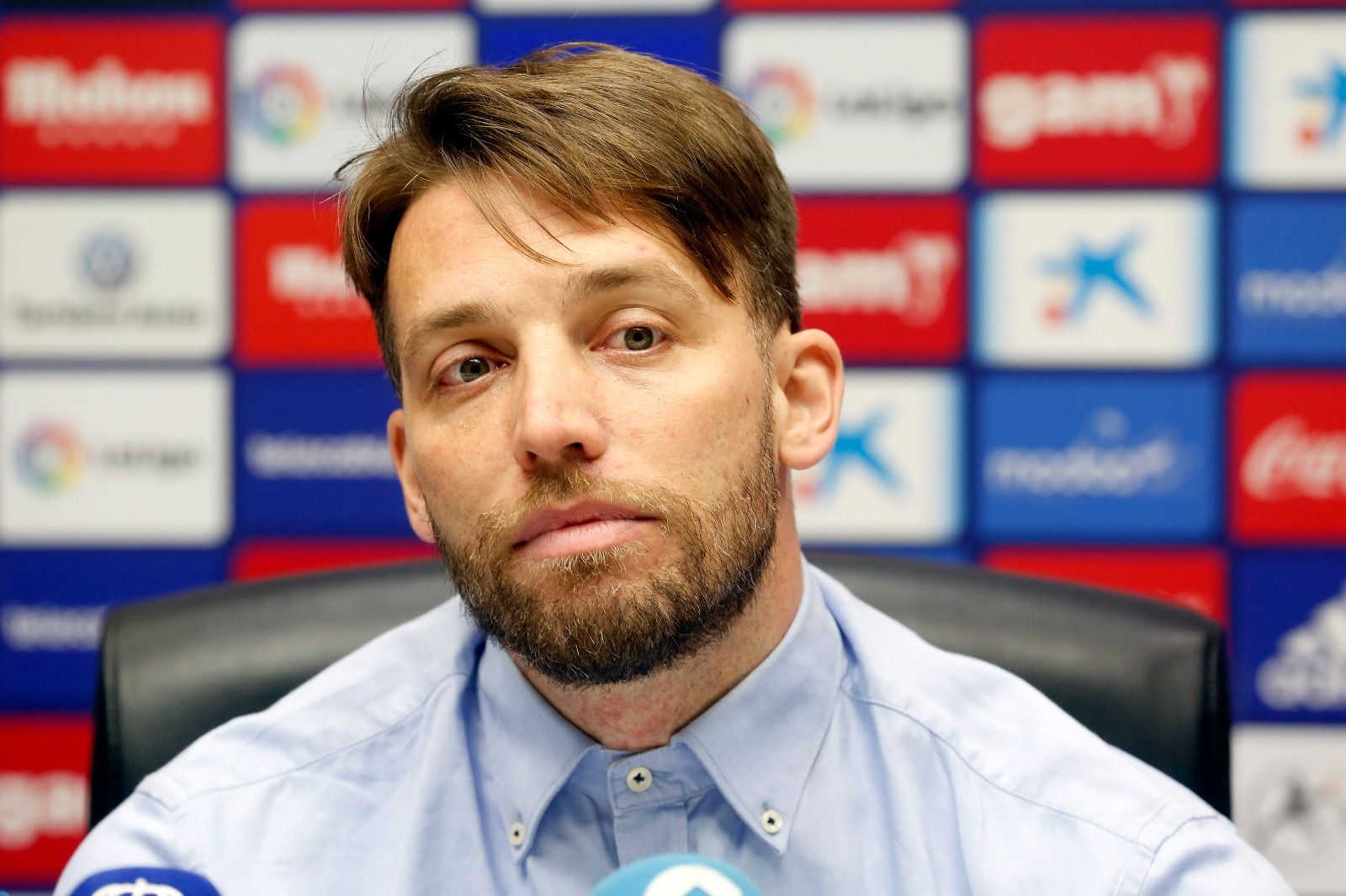  Michu, director deportivo del Real Oviedo.