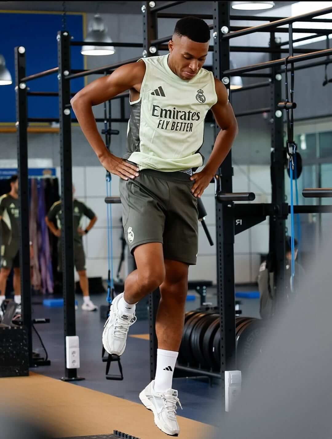 Kylian Mbappé, en un entrenamiento con el Real Madrid (@k.mbappe)