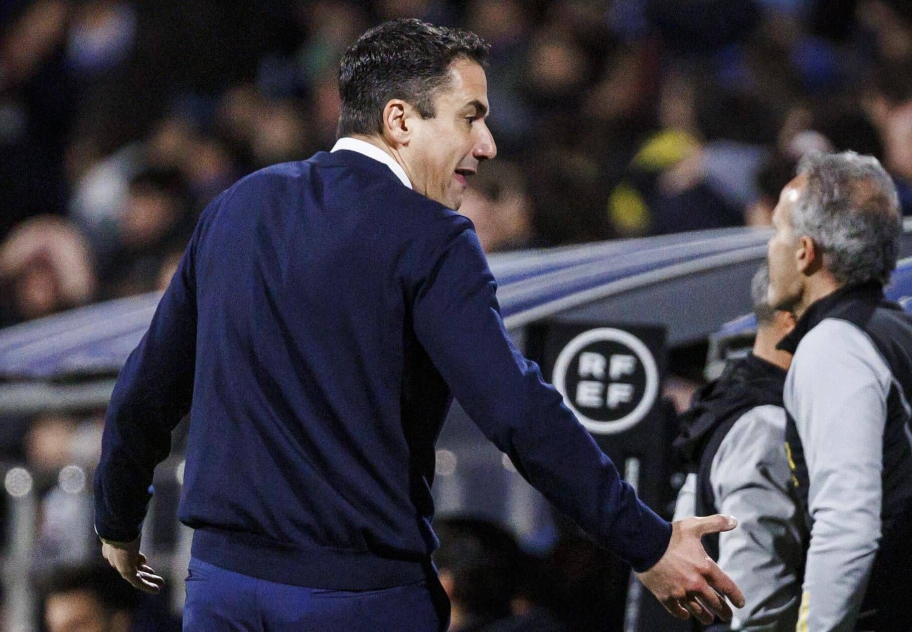 Julio Velázquez, en el Zaragoza - Cartagena.