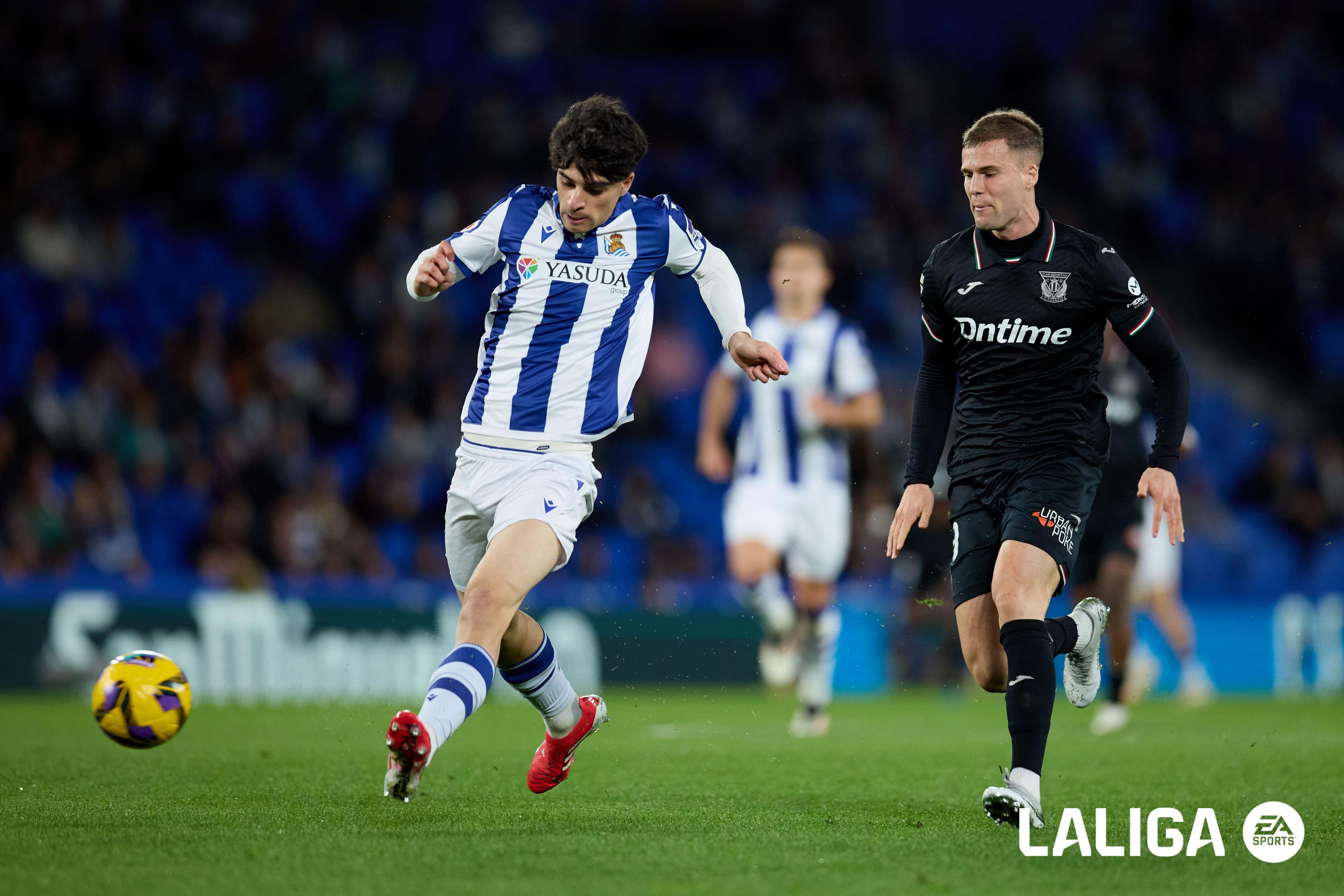  Jon Martín, en un partido de la Real Sociedad.