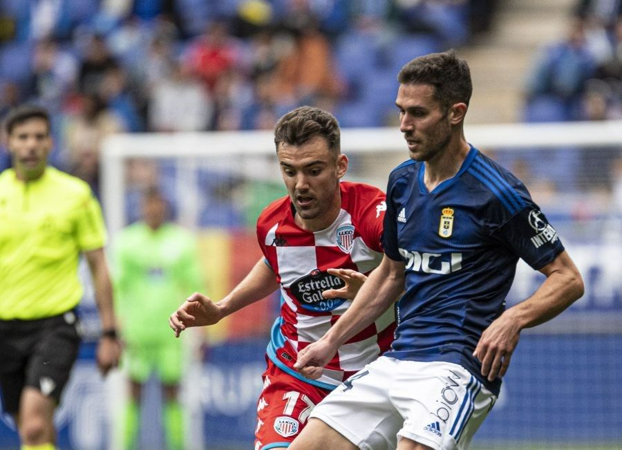 Lucas Ahijado, en el Oviedo - Lugo.