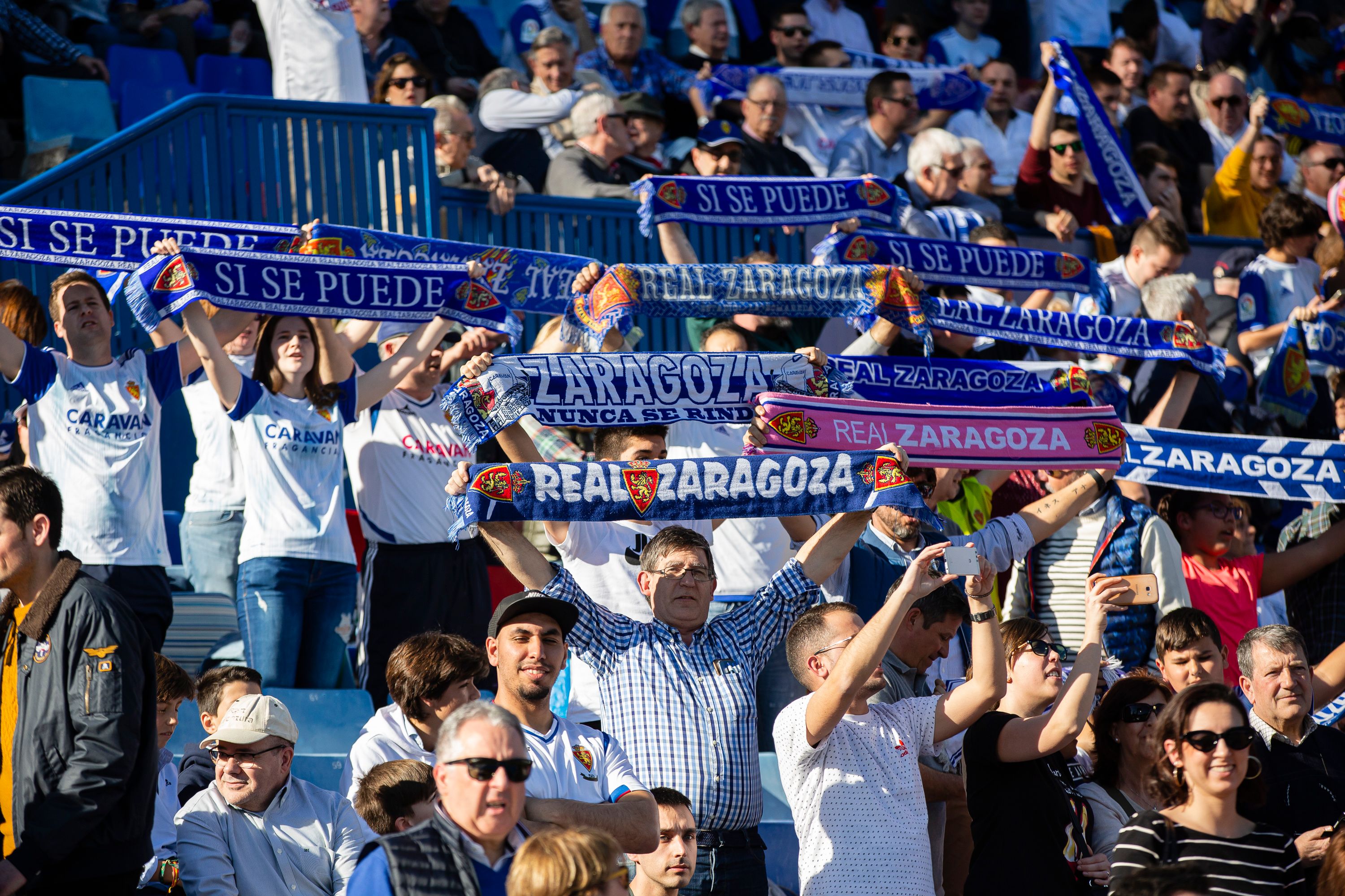  Afición en La Romareda en el partido ante el Dépor.