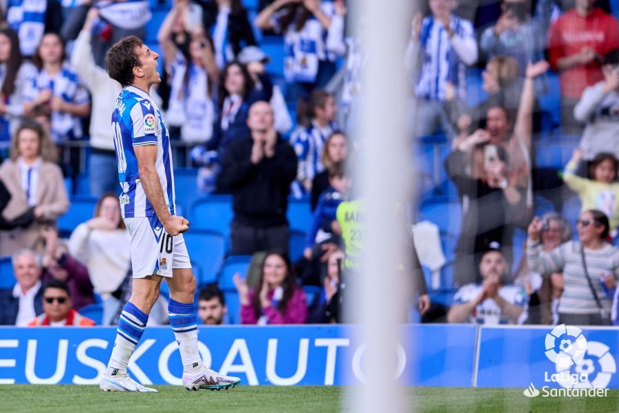  Mikel Oyarzabal ante el Getafe en el Reale Arena..