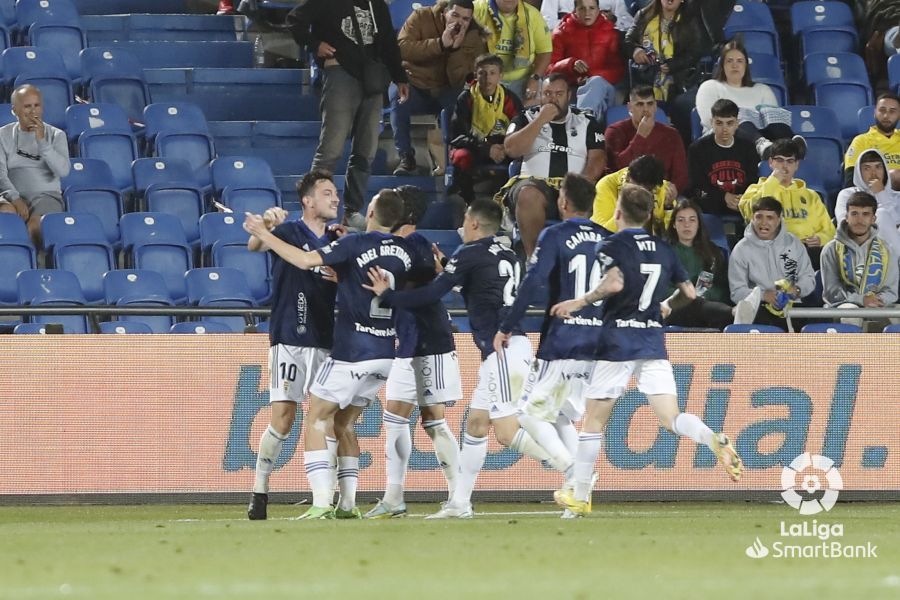  Celebración del gol de Borja Sánchez en el Las Palmas - Real Oviedo.