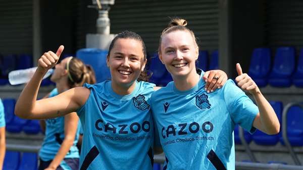 Amaiur Sarriegi y Sanni Franssi ya se han incorporado a la pretemporada de la Real Sociedad (Foto: