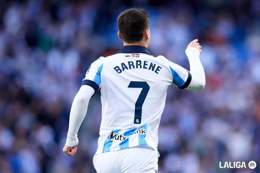  Ander Barrenetxea recibió un pequeño 'palo' de Imanol Alguacil.