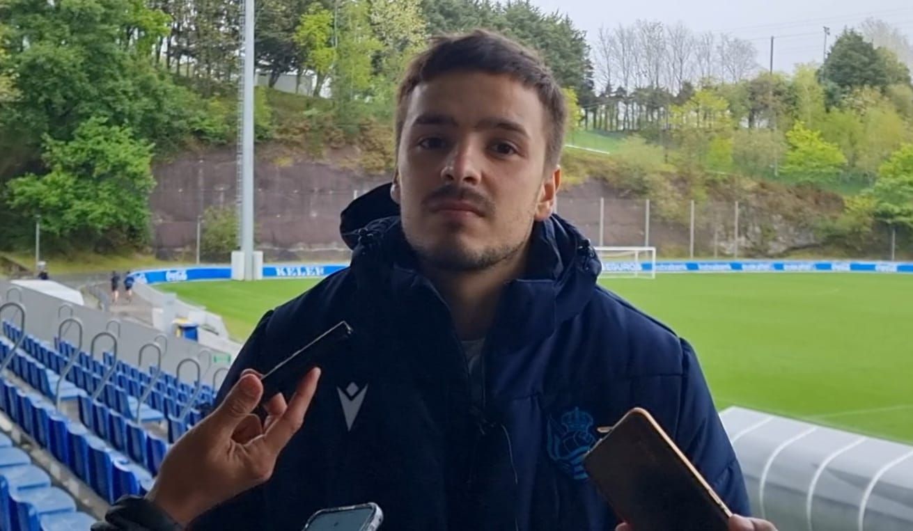  Andoni Gorosabel, jugador de la Real Sociedad.