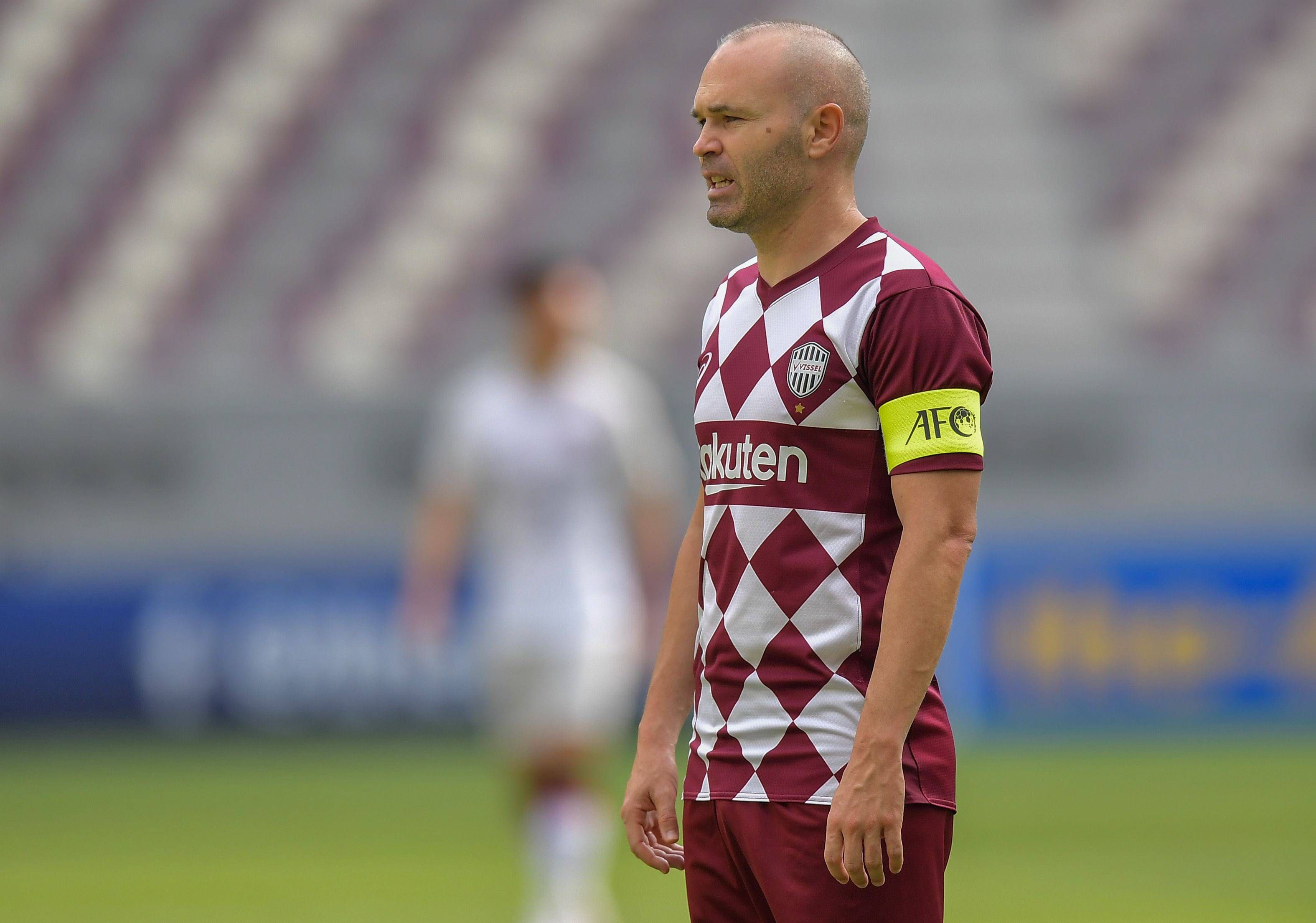  Andrés Iniesta, en un partido con el Vissel Kobe.