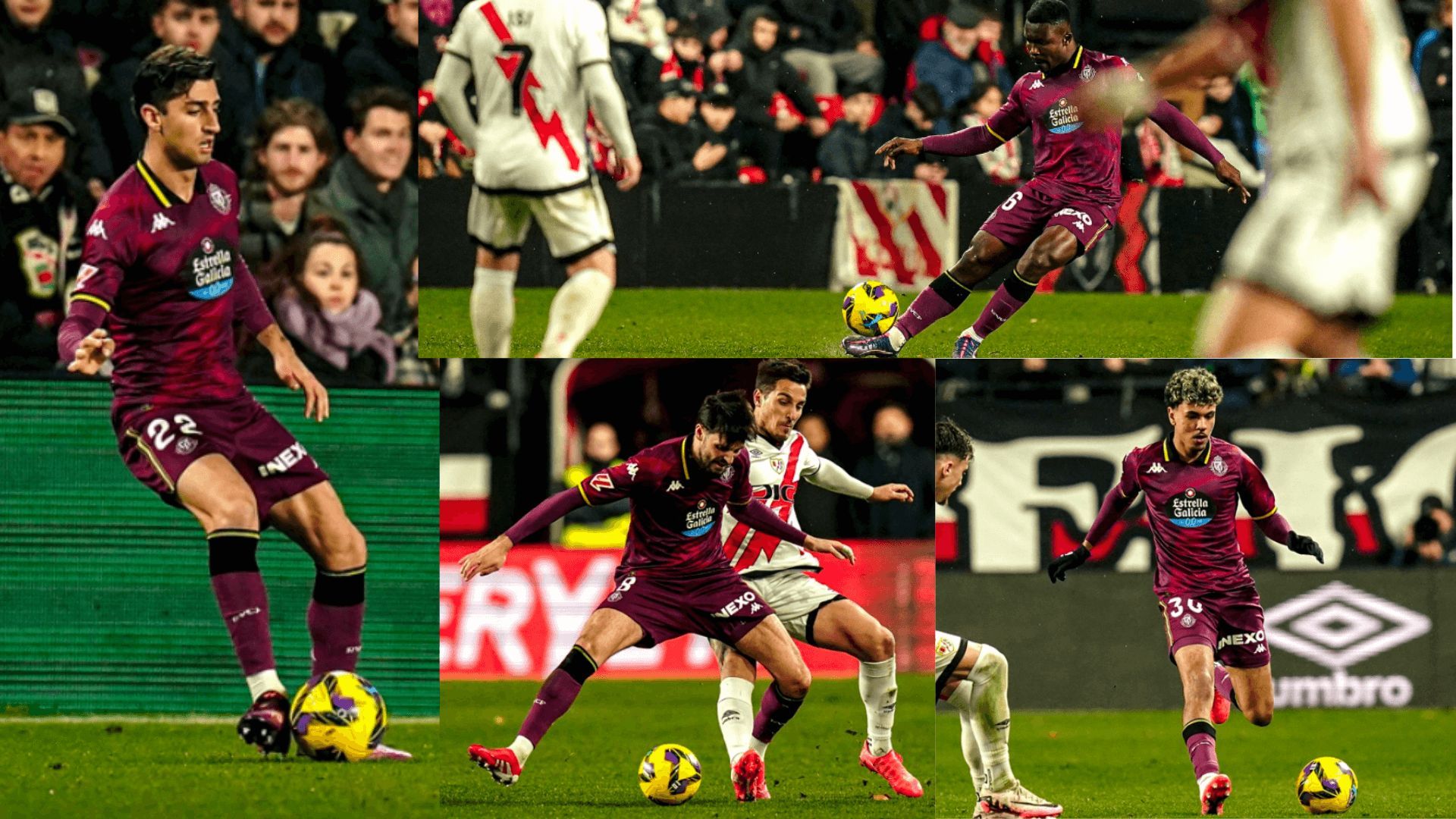  Antonio Candela, Joseph Aidoo, Florian Grillitsch y Adam Aznou debutan con el Pucela en Vallecas.