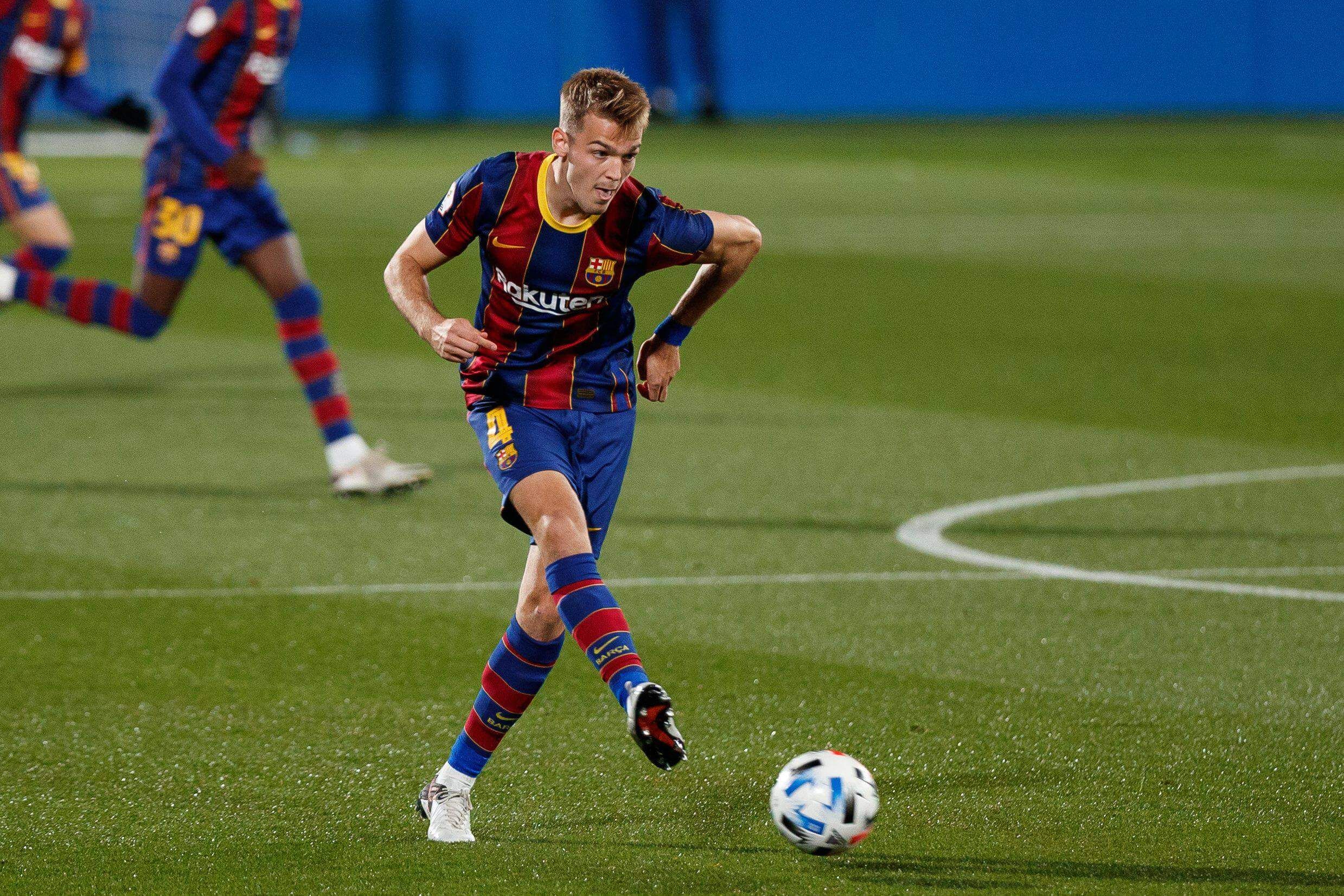 Arnau Comas, durante su etapa en el Barça Atlètic, en la órbita del Zaragoza.