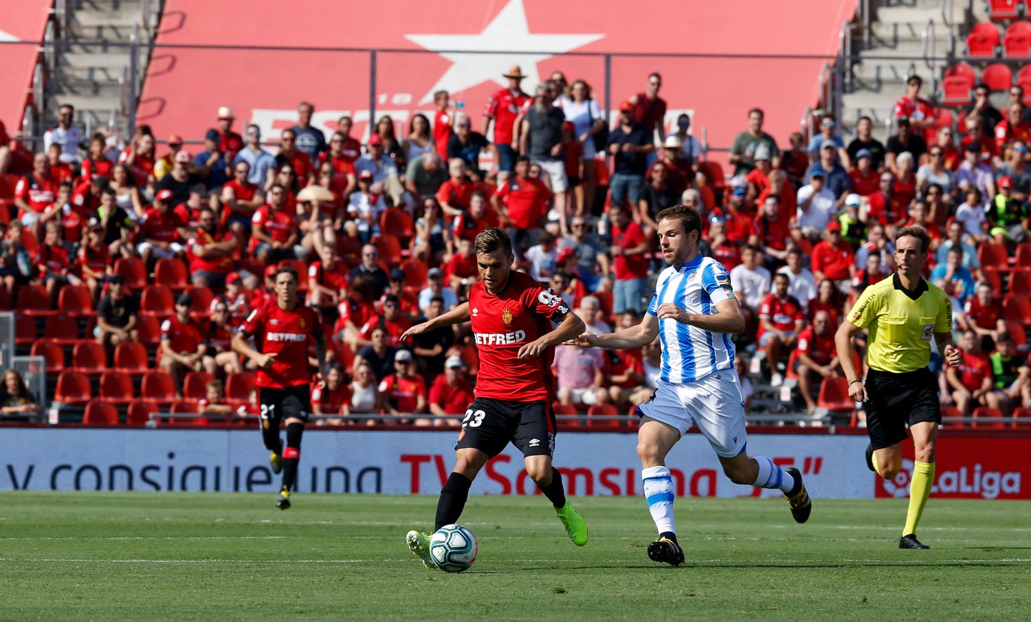 Asier Illarramendi en una acción del partido contra el Mallorca en Son Moix.