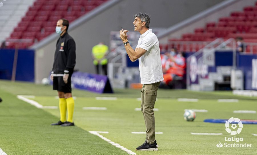Imanol, durante el Atleti-Real Sociedad.
