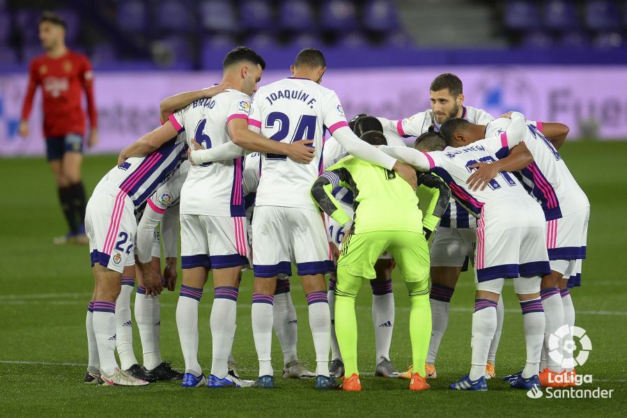  El Real Valladolid se concentra antes del partido contra Osasuna.