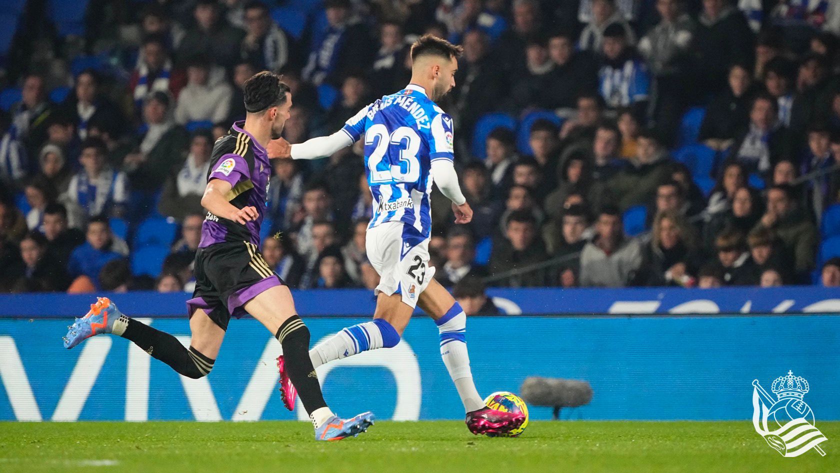  Brais Méndez, durante el Real Sociedad-Real Valladolid del pasado domingo.