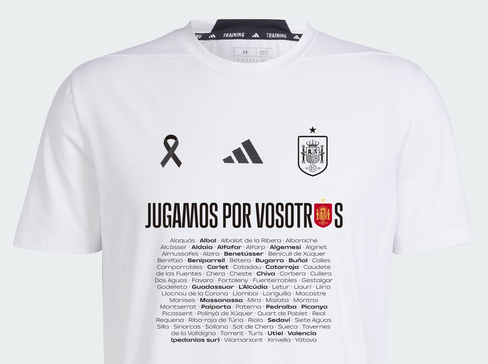 Camiseta en homenaje a los afectados por la DANA.