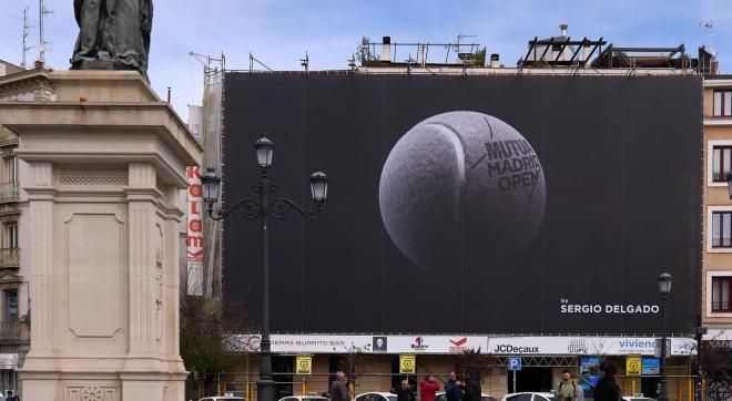  Cartel del Mutua Madrid Open en homenaje a Sergio Delgado