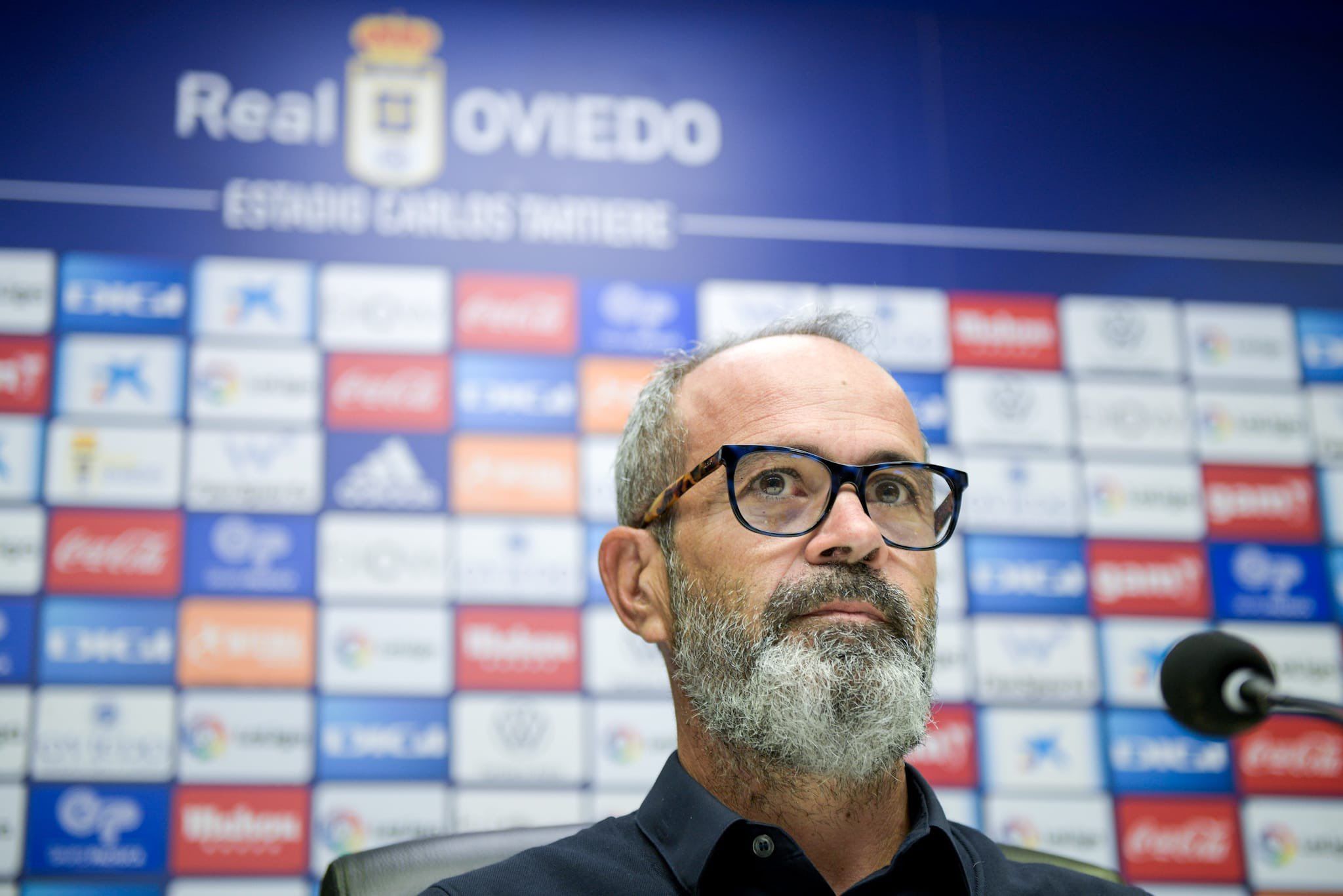 Cervera, durante su presentación con el Real Oviedo (Foto: ROV).
