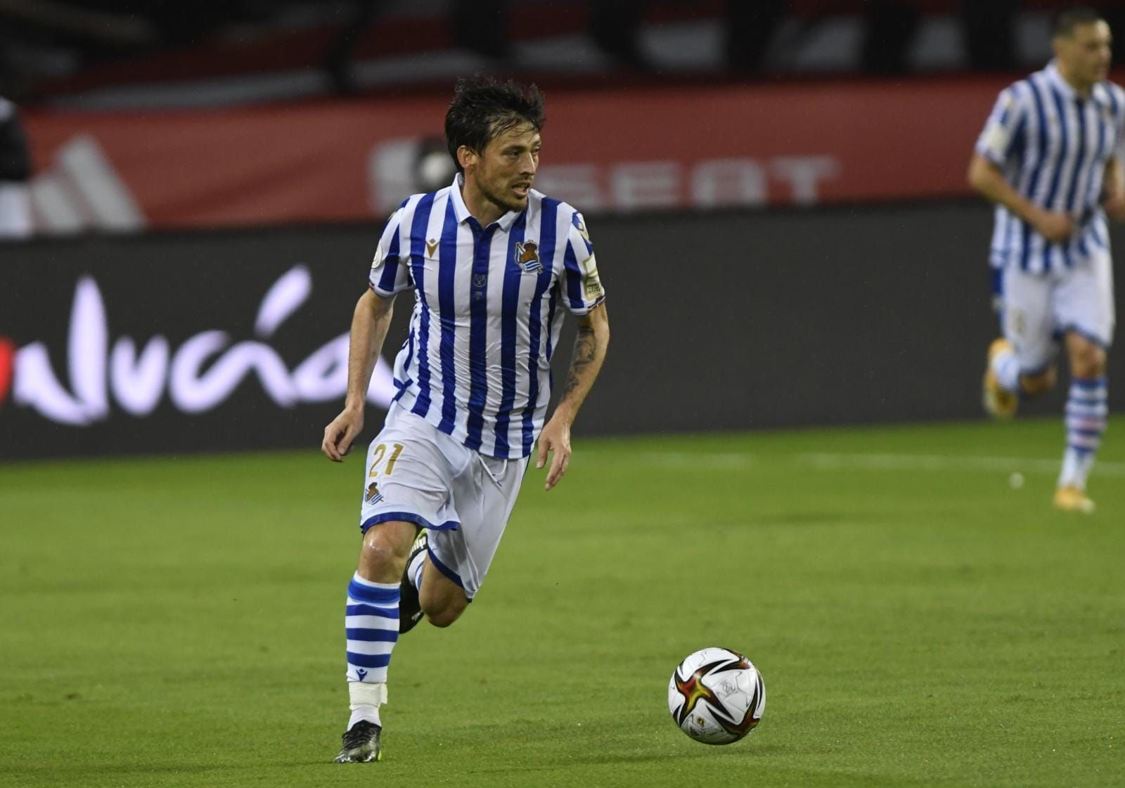 David Silva, en la final de Copa ante el Athletic.