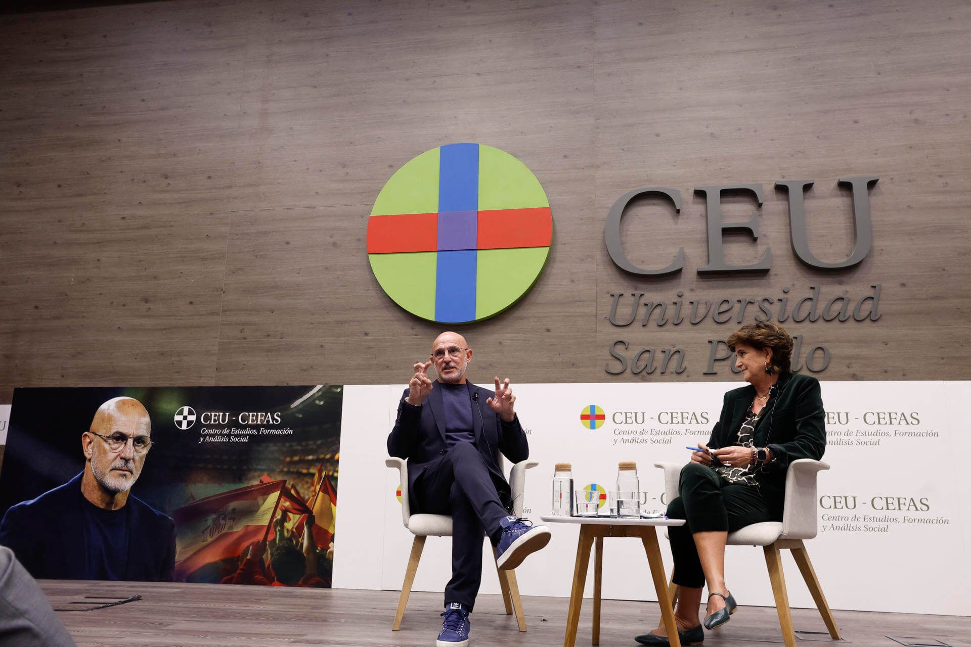  Luis de la Fuente, en una charla en la Universidad CEU San Pablo de Madrid.