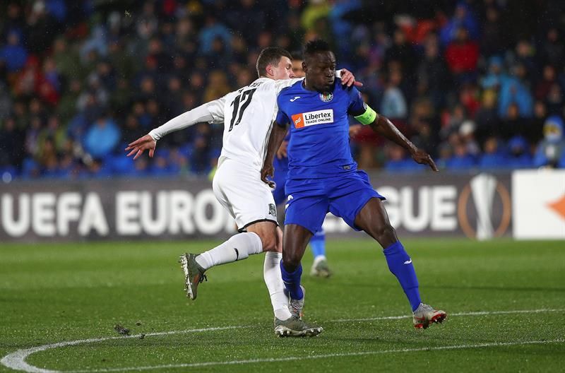  Djené, durante el partido ante el Krasnodar.