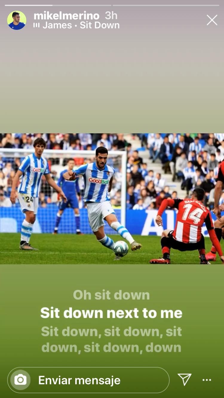  El troleo de Mikel Merino a Dani García en Instagram tras la victoria en el derbi vasco.