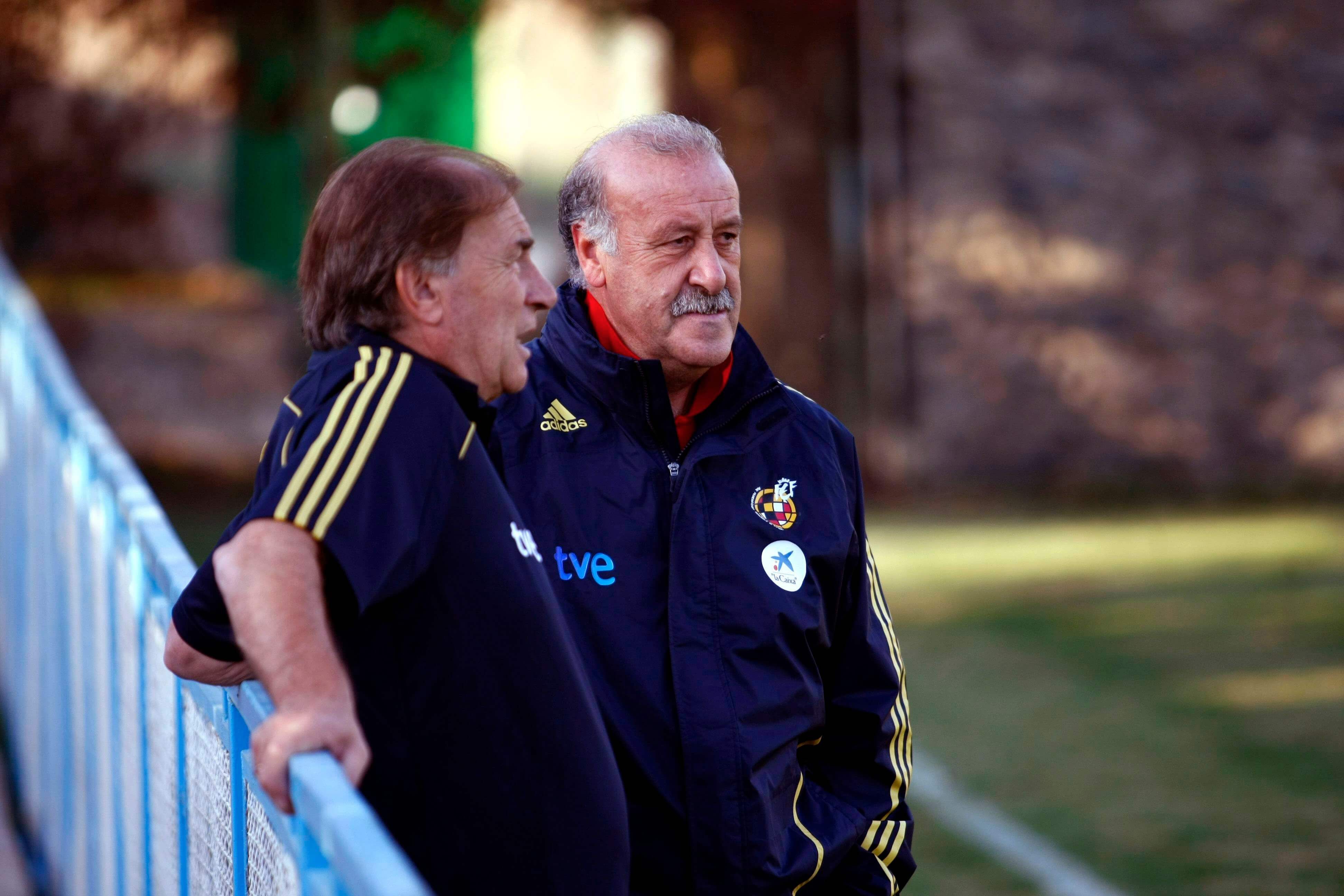  Vicente del Bosque junto a Toni Grande (Cordon Press)