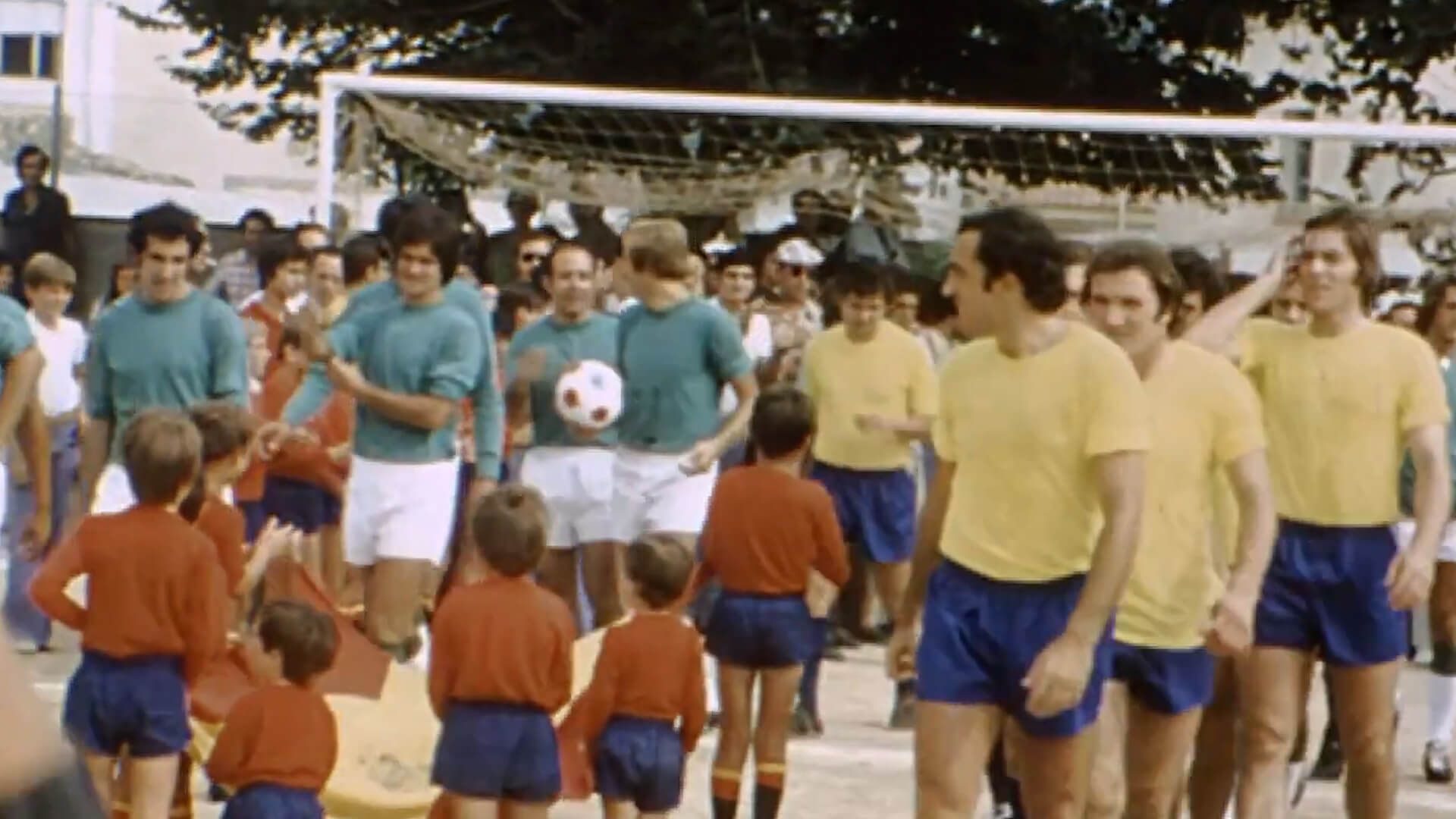 La Selección Española en el partido amistoso a Kubala en Sarral