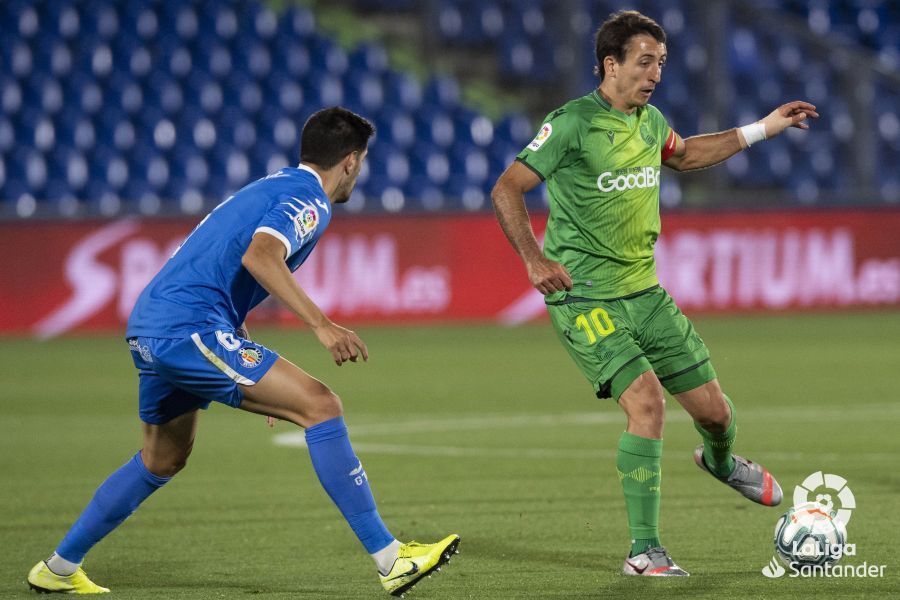  Mikel Oyarzabal, durante el Getafe-Real Sociedad.