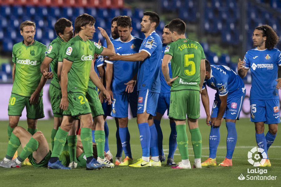  Constantes pérdidas de juego en el Getafe-Real Sociedad.