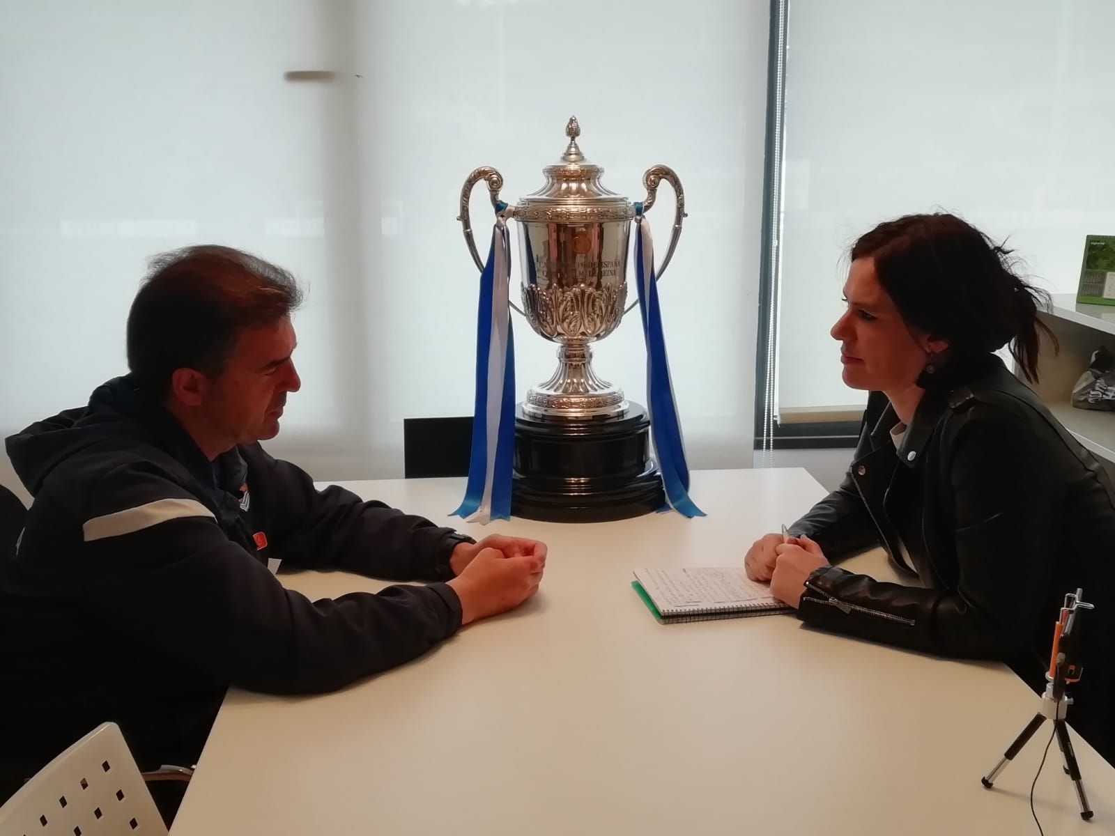 Gonzalo Arconada durante la entrevista con ElDesmarque Gipuzkoa.