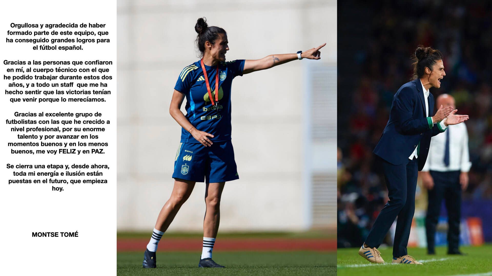  La despedida de Montse Tomé de la Selección Española femenina