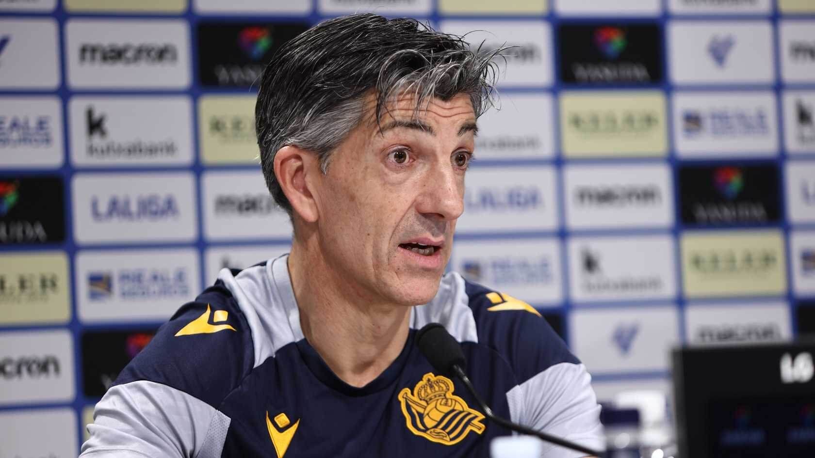  Imanol Alguacil, entrenador de la Real Sociedad.
