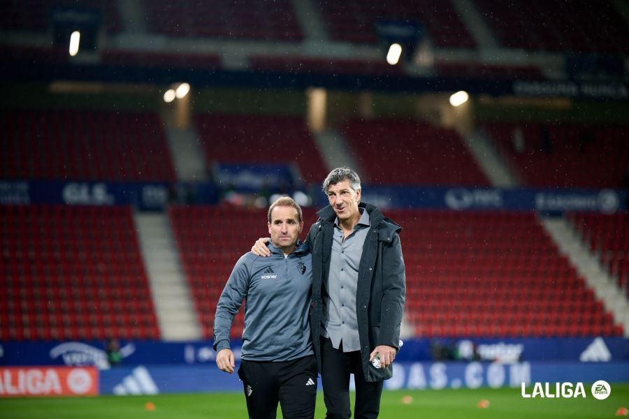  Imanol y Jagoba Arrasate en la previa del Osasuna-Real Sociedad.