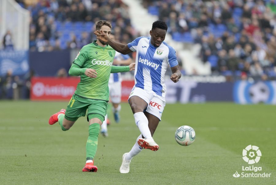 Adnan Januzaj, en un lance del Leganés-Real Sociedad.