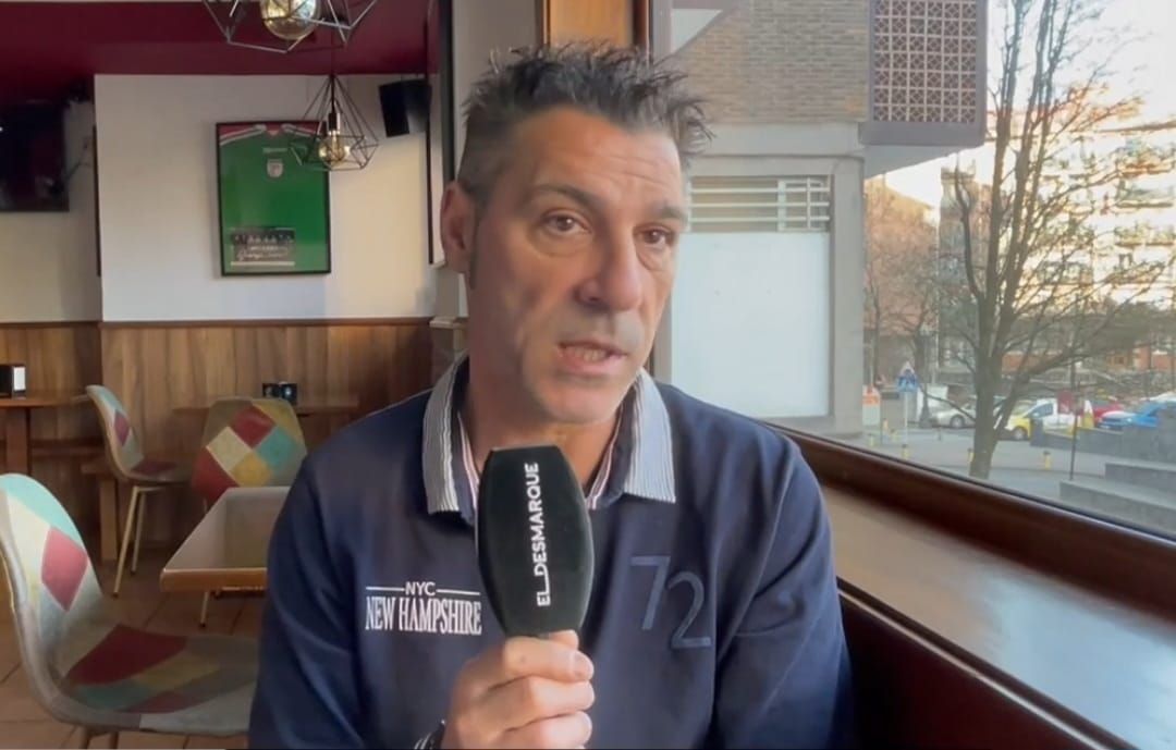 Javi Olaizola durante la entrevista con ElDesmarque.