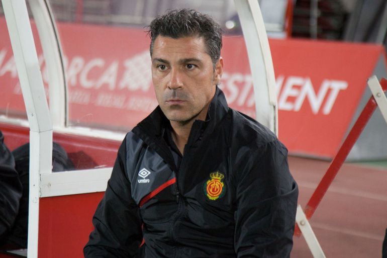  Javi Olaizola, en su etapa como entrenador del Mallorca.