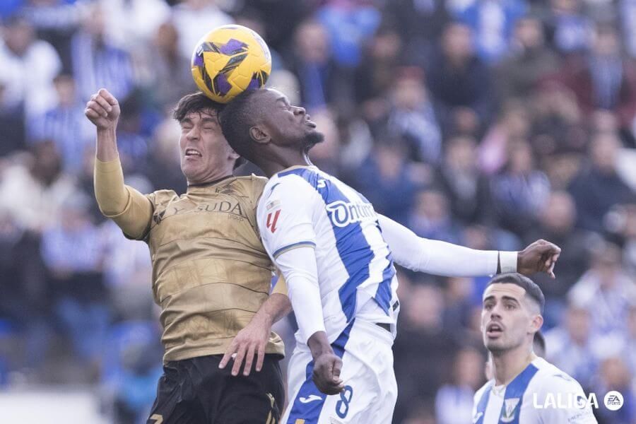 Jon Aramburu, en el Leganés-Real Sociedad.