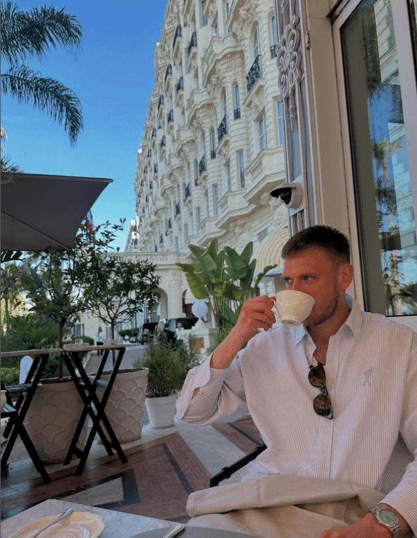  Karl Hein de vacaciones en Cannes, Francia