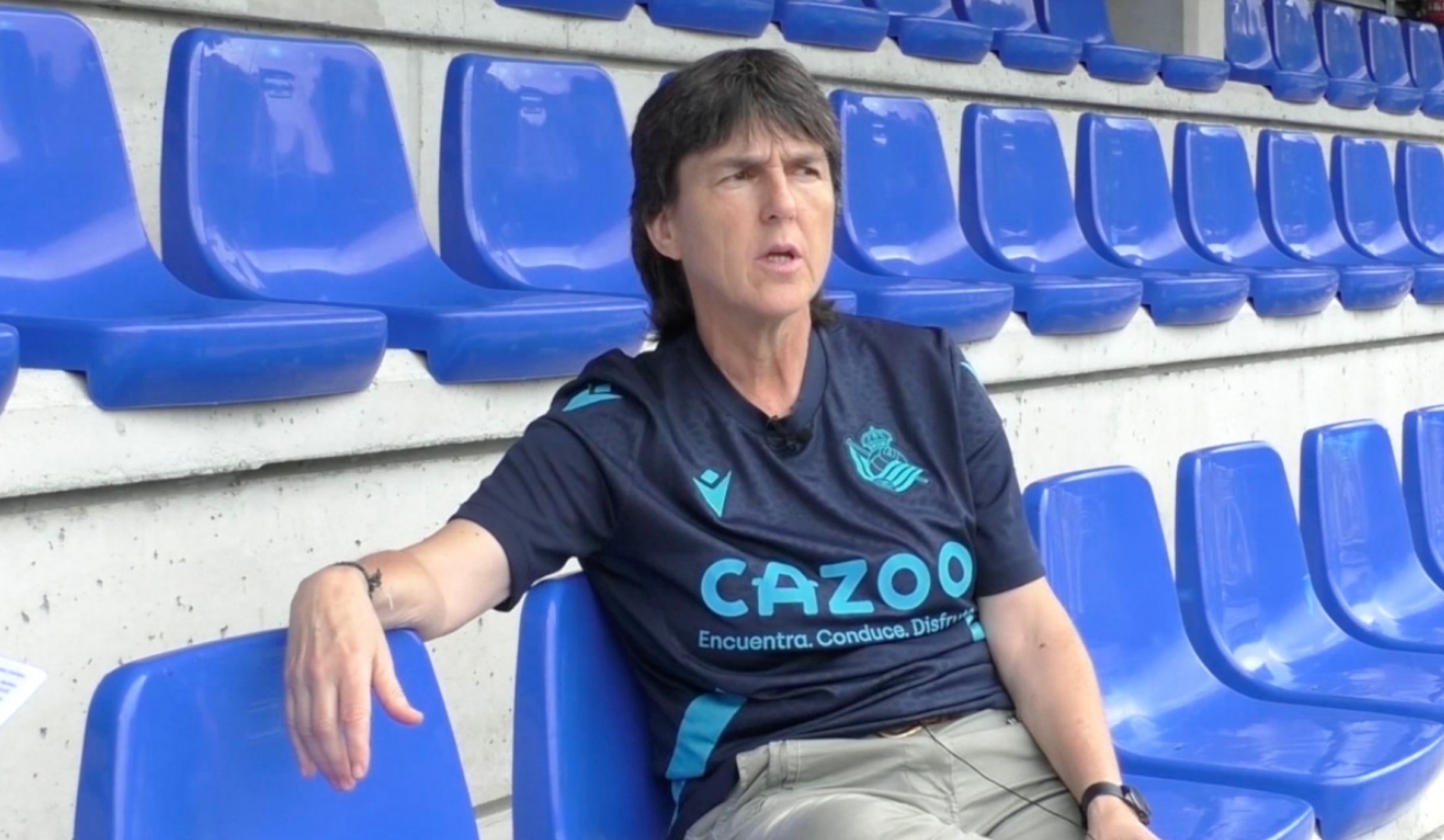 La directora deportiva de la Real femenina, Garbiñe Etxeberria.