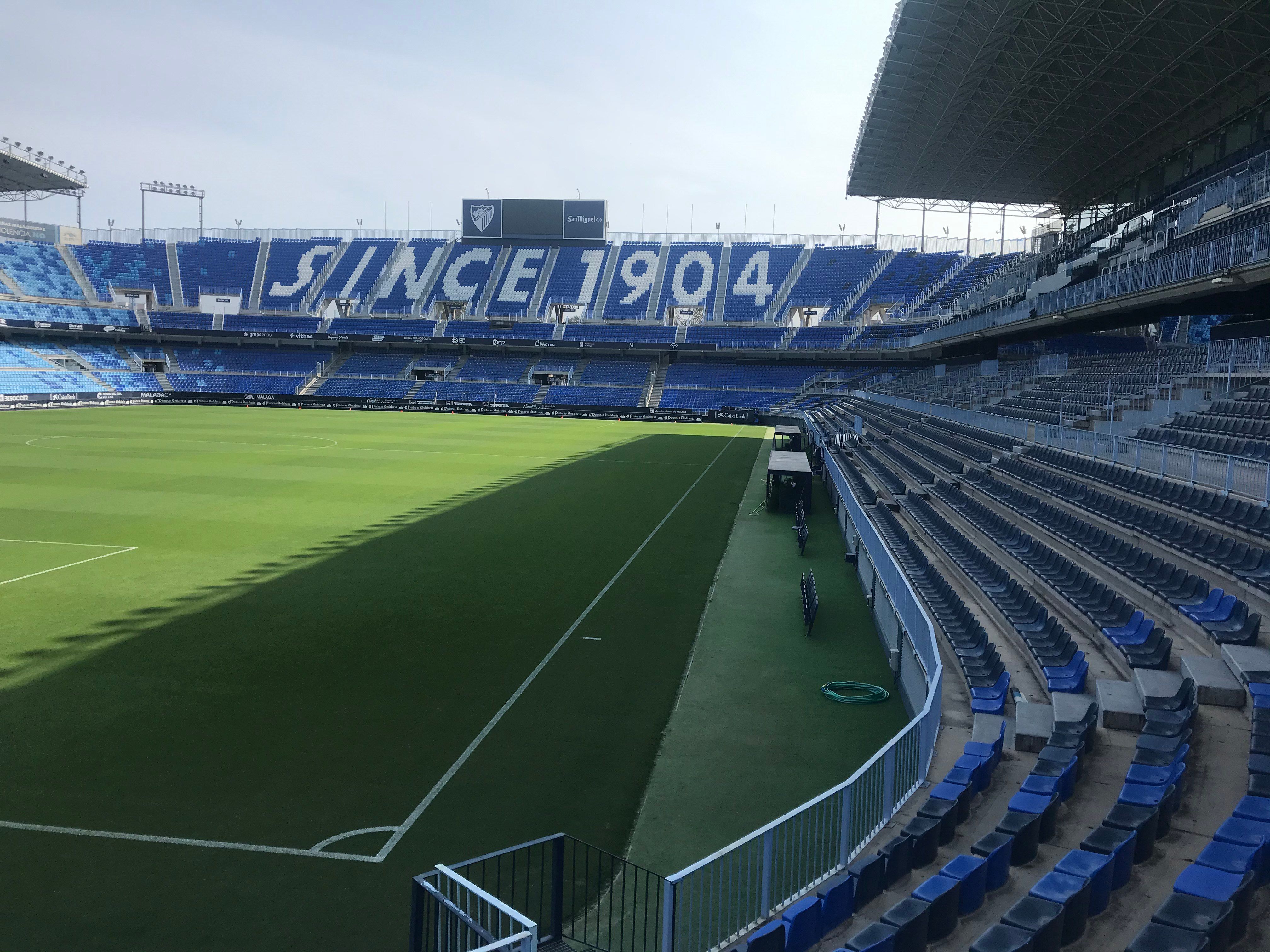  La Rosaleda, escenario del España - Suecia del próximo 5 de diciembre.