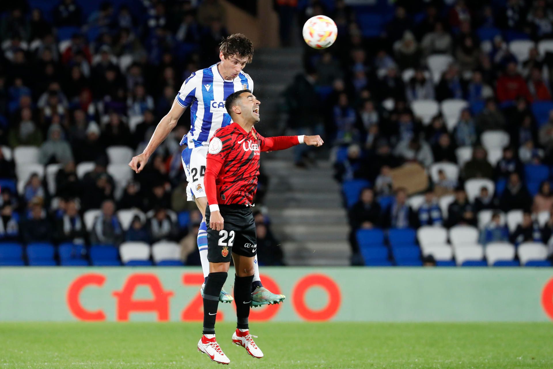  Disputa de Le Normand en el Real Sociedad-Mallorca de Copa.