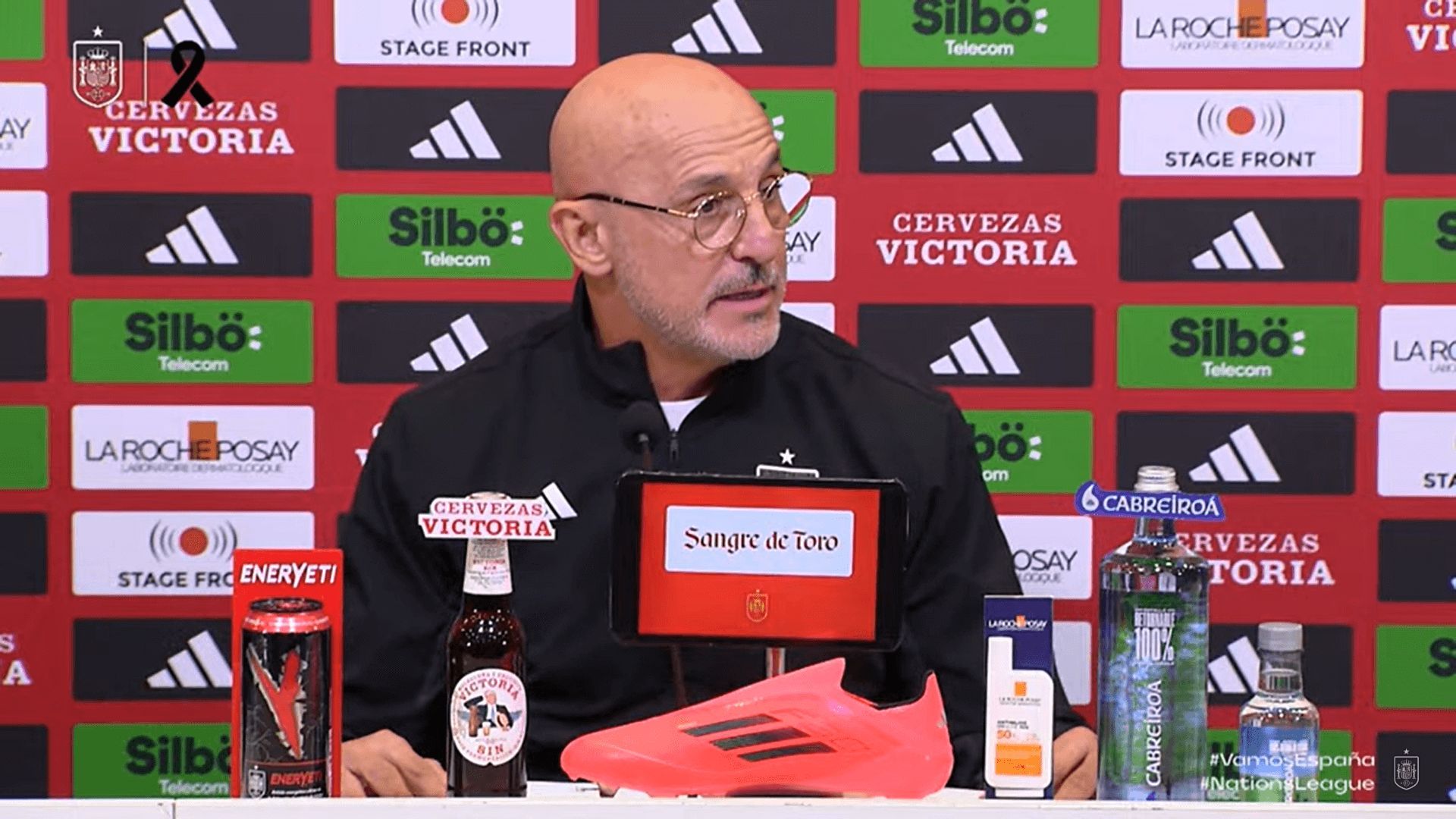 Luis de la Fuente, en sala de prensa.