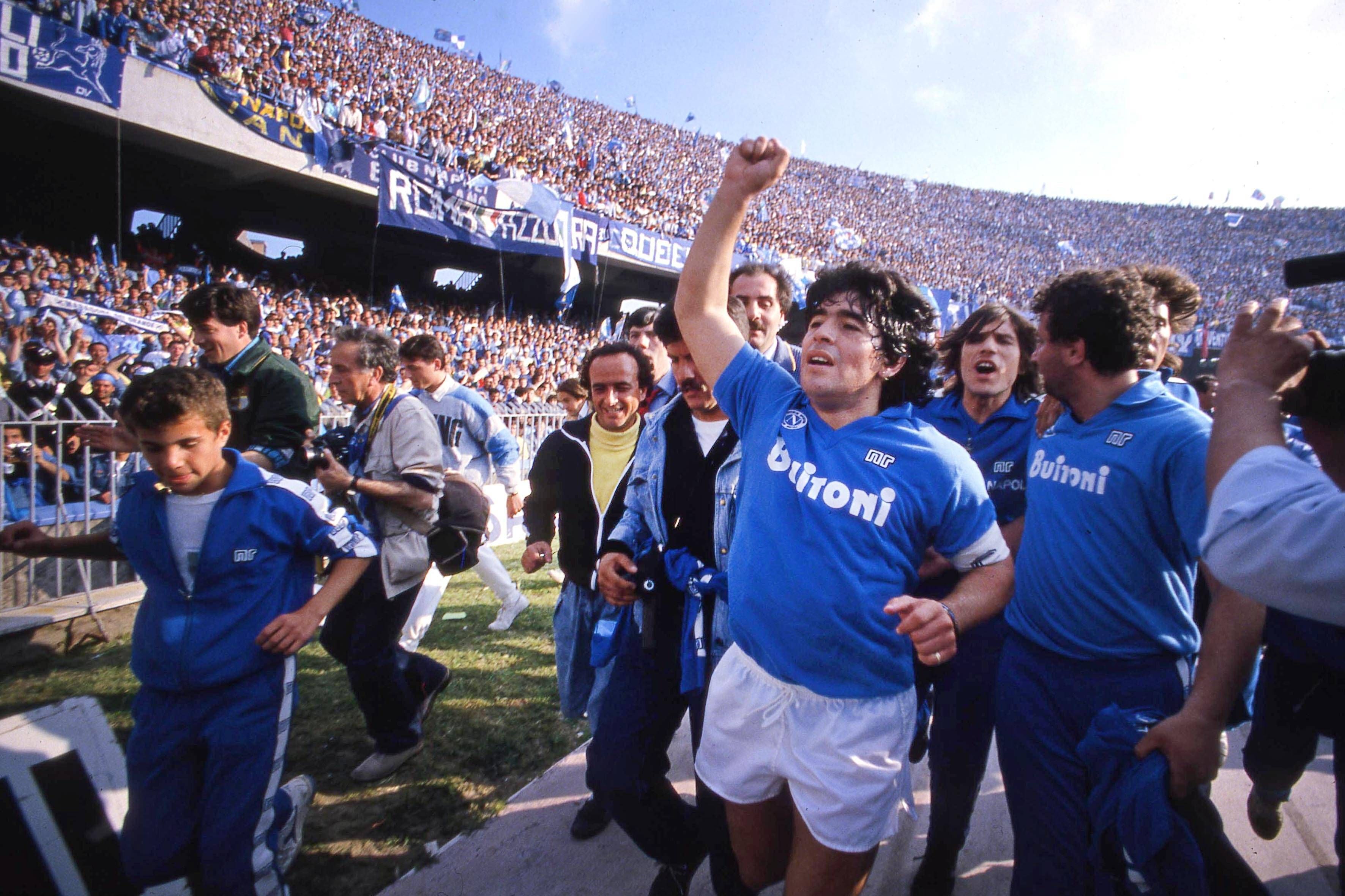 Diego Maradona, último jugadore en darle al Nápoles el Scudetto.