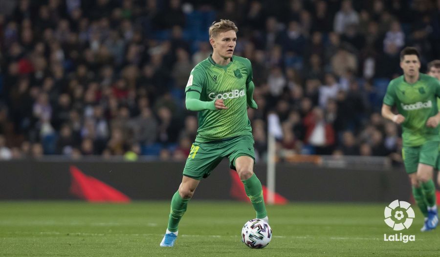  Martín Odegaard en su segundo visita al Bernabéu con la camiseta txuri urdin (Foto: Real Sociedad