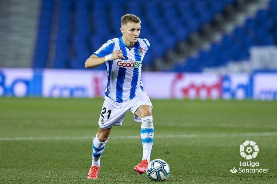  Martin Odegaard, en su etapa en la Real Sociedad.
