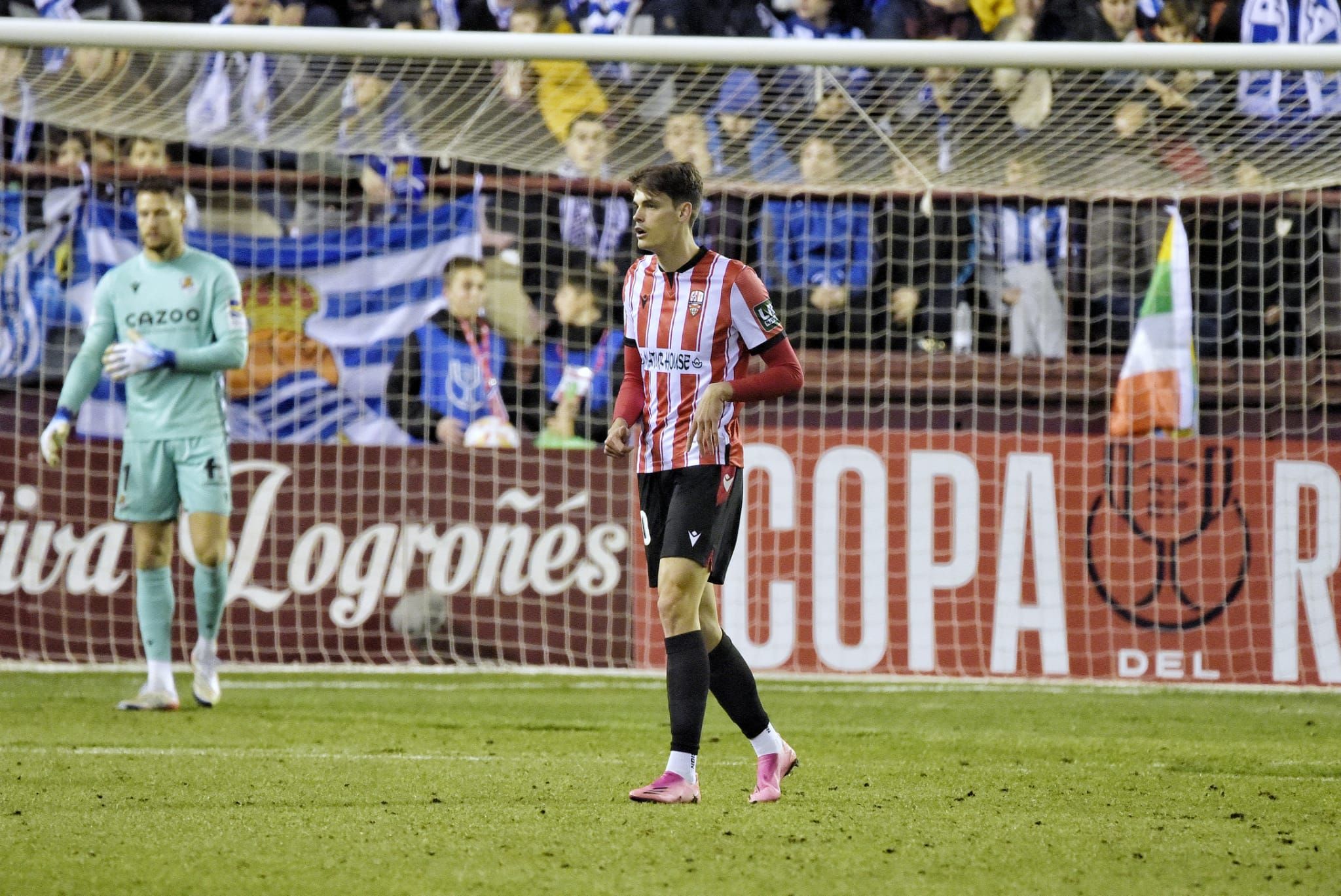  Jorge Martínez-Losa, en el partido de Copa de la UD Logroñés contra la Real Sociedad.