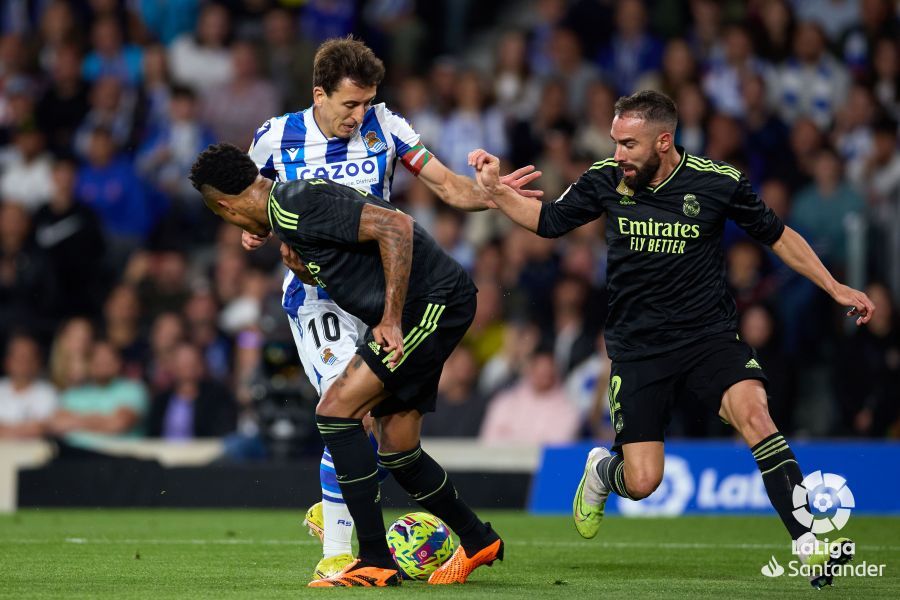 Mikel Oyarzabal hizo un gran partido en el Real Sociedad-Real Madrid.